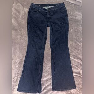 ana Women's Bootcut Jeans Dark Blue Denim Stretch Pockets 18W;